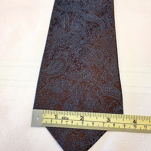 Satya Paul Parsley Design Silk Neck Tie, NWOT - Picture 7 of 9